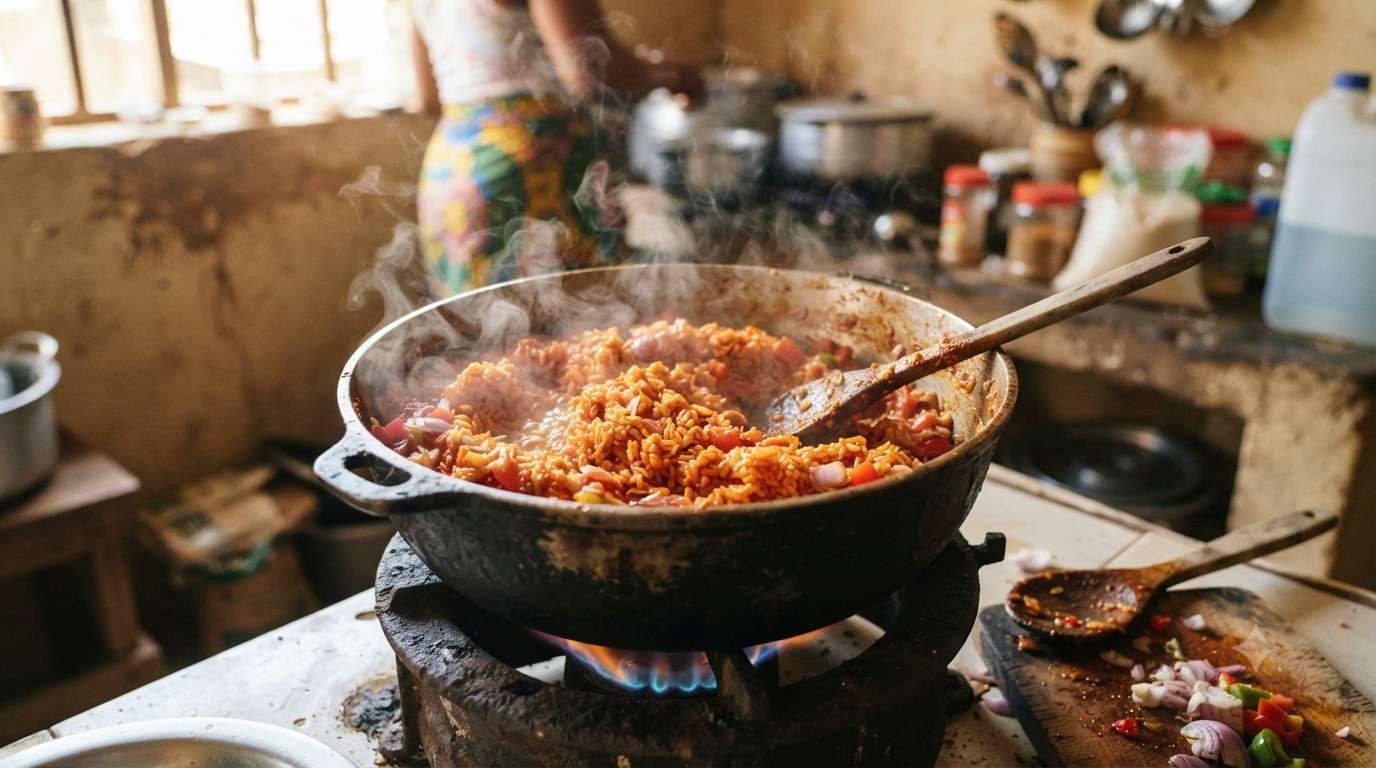 How to Make Smoky Jollof Rice